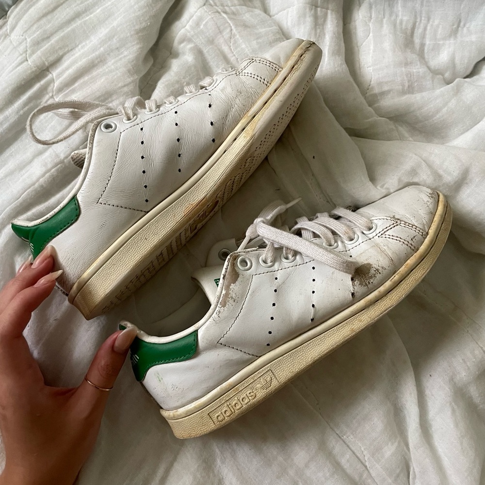 well loved adidas stan smith sneakers